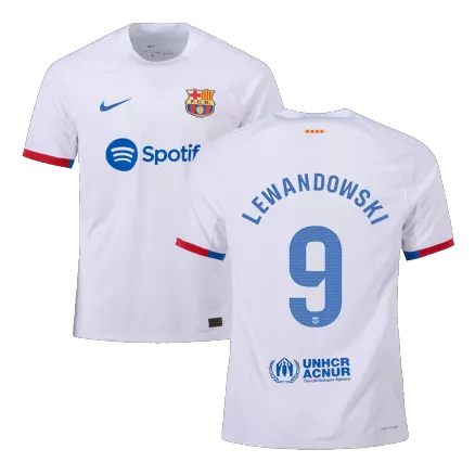 Barcelona LEWANDOWSKI #9 Away Jersey Authentic 2023/24 - gojerseys