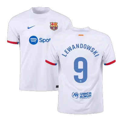 Barcelona LEWANDOWSKI #9 Away Jersey 2023/24 - gojersey