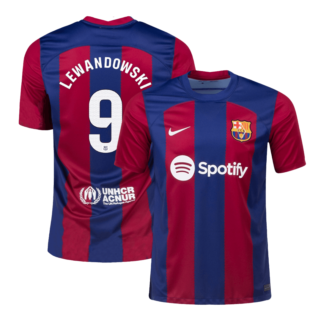 Barcelona LEWANDOWSKI #9 Home Jersey 2023/24 | Goaljerseys