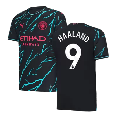 Manchester City HAALAND #9 Third Away Jersey 2023/24 - gojersey