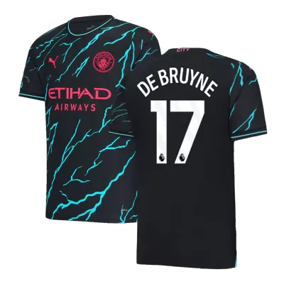 Manchester City DE BRUYNE #17 Third Away Jersey 2023/24 - gojersey