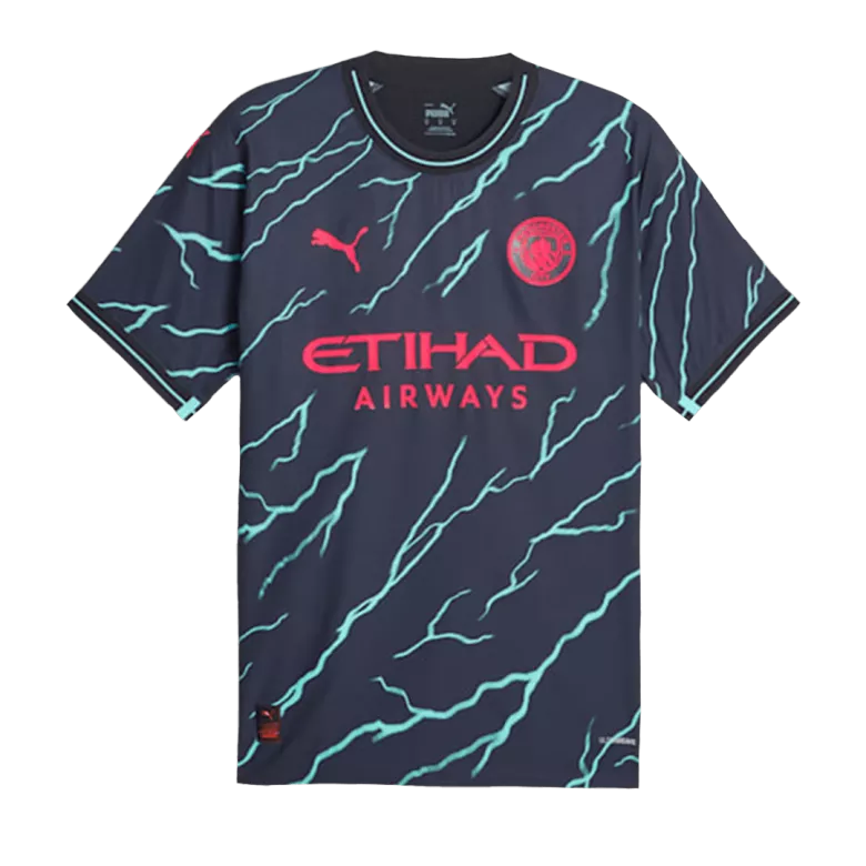 Manchester City Japanese Tour Printing HAALAND #9 Third Away Jersey Authentic 2023/24 - gojersey