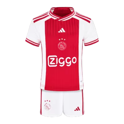 Ajax Home Jersey Kit 2023/24 Kids(Jersey+Shorts) - gojersey