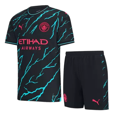 Manchester City Third Away Jersey Kit 2023/24 (Jersey+Shorts) - gojersey