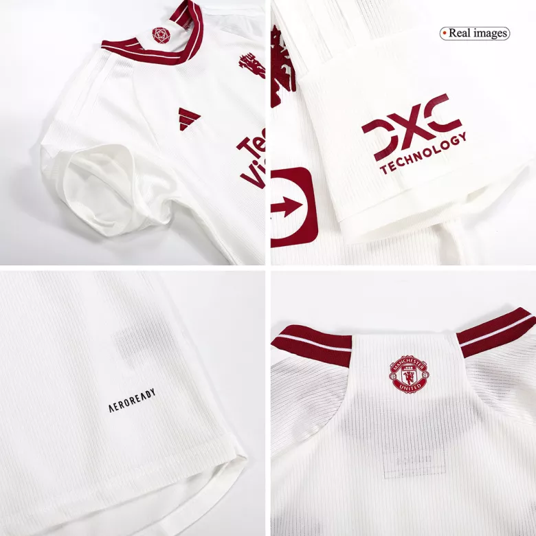 Manchester United Third Away Jersey Kit 2023/24 Kids(Jersey+Shorts) - gojerseys