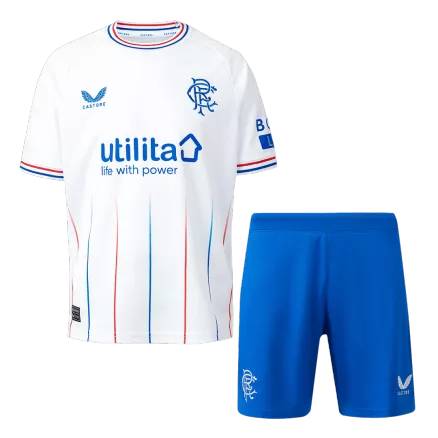 Glasgow Rangers Away Jersey Kit 2023/24 Kids(Jersey+Shorts) - gojerseys