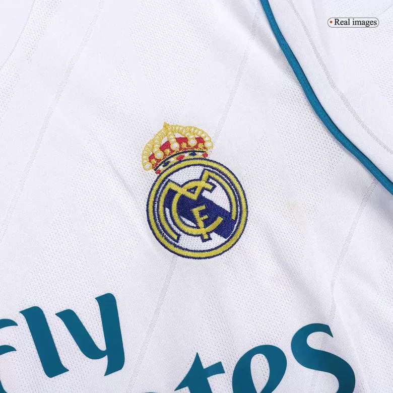 Real Madrid RONALDO #7 Home Soccer Jersey Retro 2017/18 - gojersey