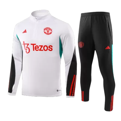 Kid's Manchester United Zipper Sweatshirt Kit(Top+Pants) 2023/24 - gojersey