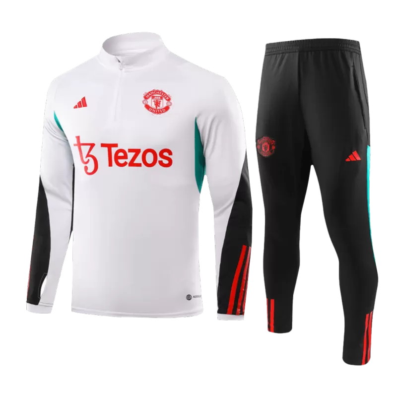 Kid's Manchester United Zipper Sweatshirt Kit(Top+Pants) 2023/24 - gojersey