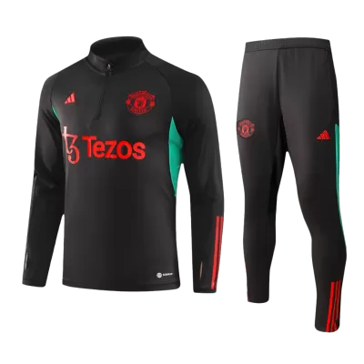 Kid's Manchester United Zipper Sweatshirt Kit(Top+Pants) 2023/24 - gojersey