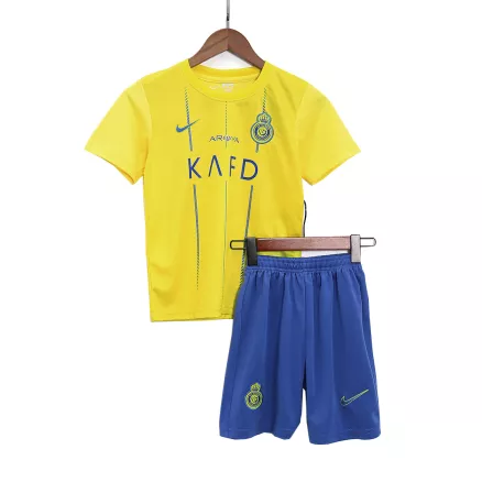 Al Nassr Home Jersey Kit 2023/24 Kids(Jersey+Shorts) - gojerseys