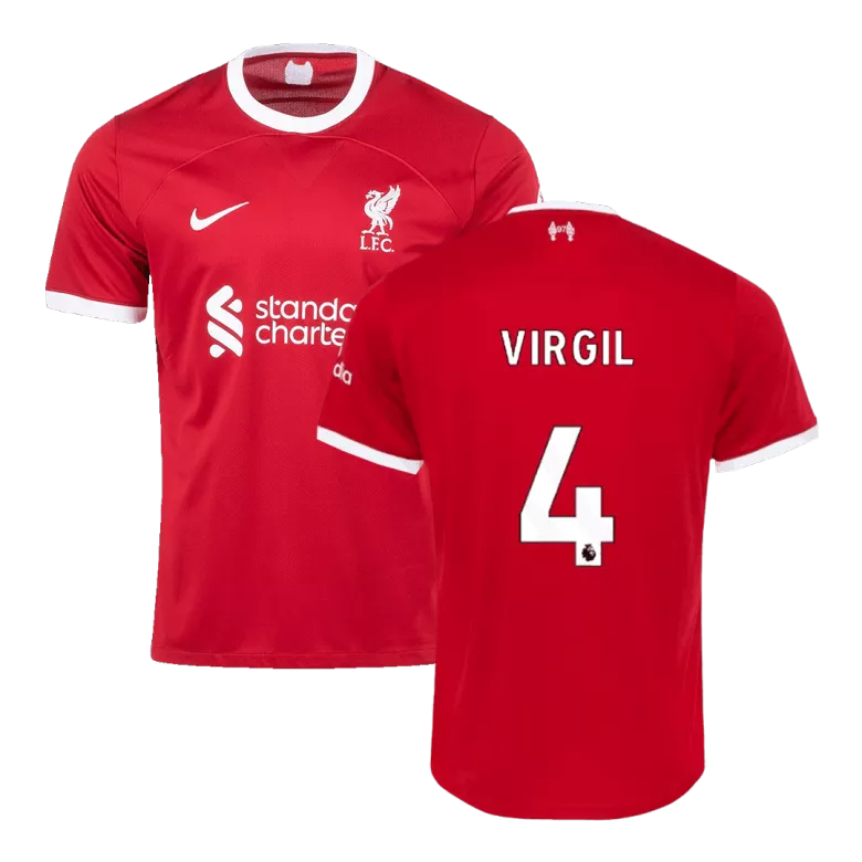 Liverpool VIRGIL #4 Home Jersey 2023/24 - gojersey