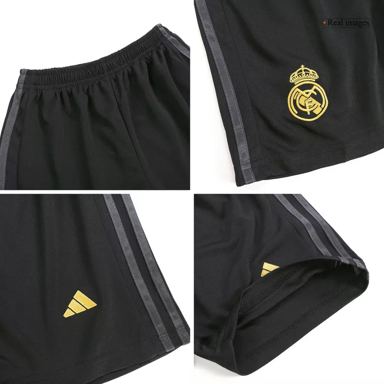 Real Madrid Third Away Jersey Kit 2023/24 Kids(Jersey+Shorts) - gojersey
