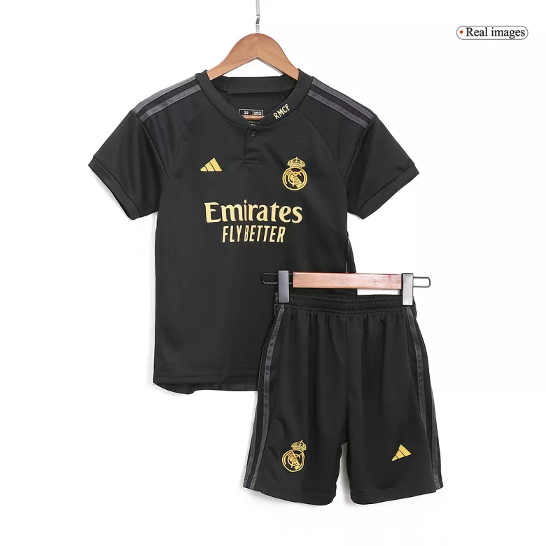 Real Madrid Third Away Jersey Kit 2023/24 Kids(Jersey+Shorts) - gojersey