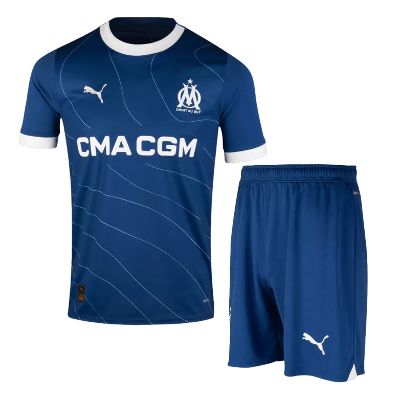 Marseille Away Jersey Kit 2023/24 (Jersey+Shorts+Socks) - gojersey