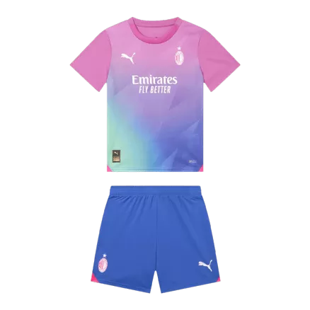 AC Milan Third Away Jersey Kit 2023/24 Kids(Jersey+Shorts) - gojerseys