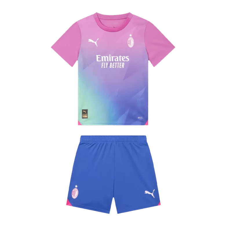 AC Milan Third Away Jersey Kit 2023/24 Kids(Jersey+Shorts) - gojersey
