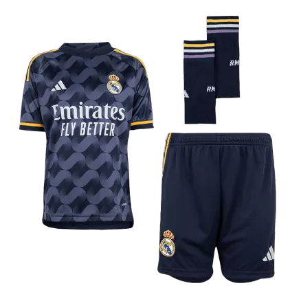 Real Madrid Away Jersey Kit 2023/24 Kids(Jersey+Shorts+Socks) - gojerseys