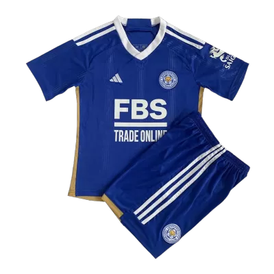 Leicester City Home Jersey Kit 2023/24 Kids(Jersey+Shorts) - gojersey