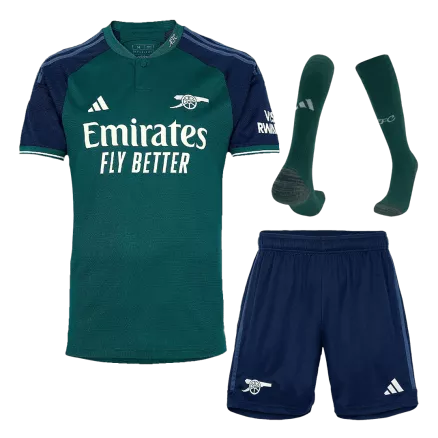 Arsenal Third Away Jersey Kit 2023/24 (Jersey+Shorts+Socks) - gojerseys
