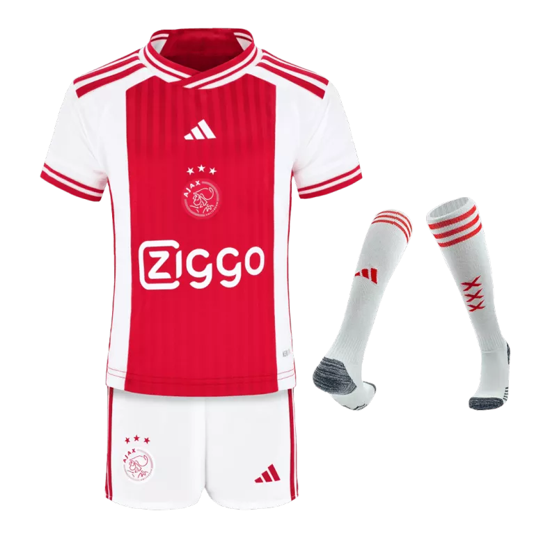Ajax Home Jersey Kit 2023/24 Kids(Jersey+Shorts+Socks) - gojersey