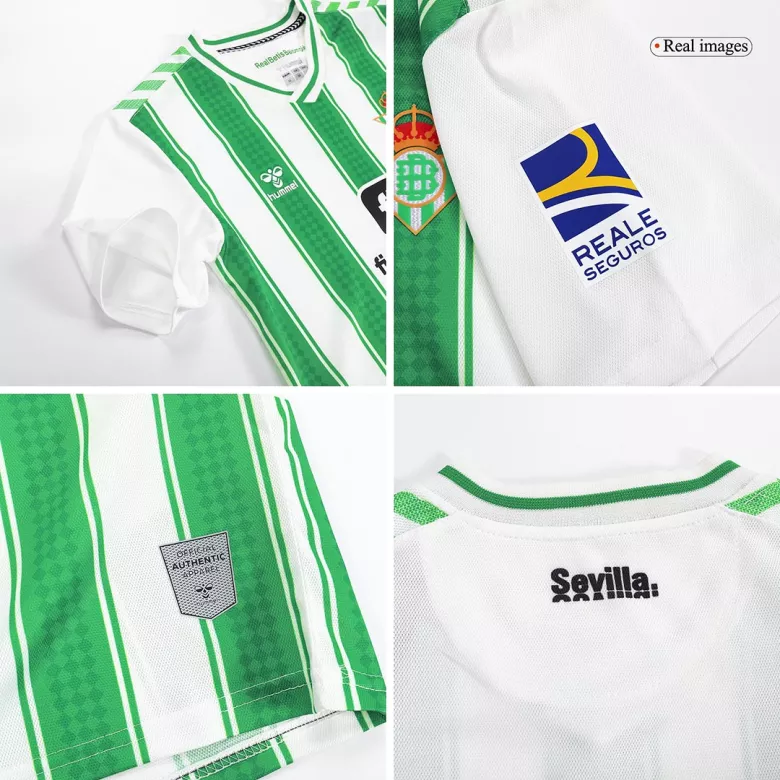 Real Betis Home Jersey Kit 2023/24 Kids(Jersey+Shorts) - gojersey