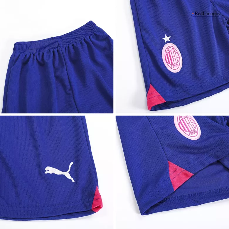 AC Milan Third Away Jersey Kit 2023/24 Kids(Jersey+Shorts) - gojersey