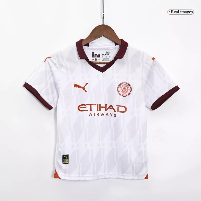 Manchester City Away Jersey Kit 2023/24 Kids(Jersey+Shorts) - gojersey