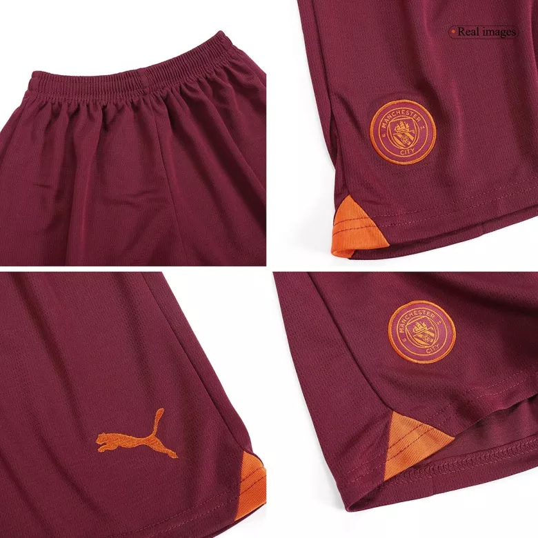 Manchester City Away Jersey Kit 2023/24 Kids(Jersey+Shorts) - gojersey