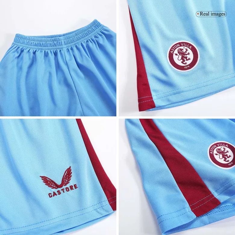 Aston Villa Away Jersey Kit 2023/24 Kids(Jersey+Shorts) - gojersey