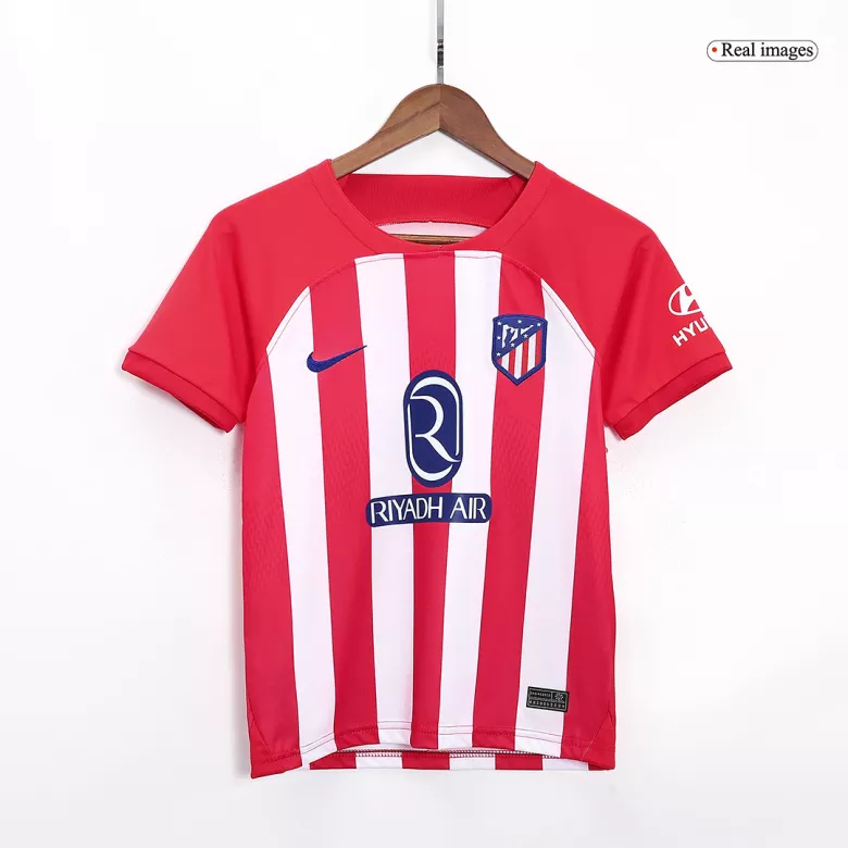 Atletico Madrid Home Jersey Kit 2023/24 Kids(Jersey+Shorts) - gojersey