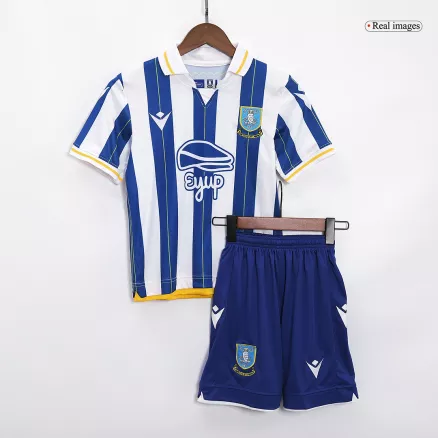 Sheffield Wednesday Home Jersey Kit 2023/24 Kids(Jersey+Shorts) - gojerseys