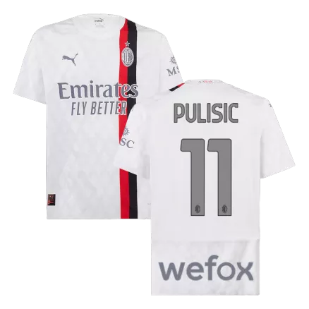 AC Milan PULISIC #11 Away Jersey Authentic 2023/24 - gojersey