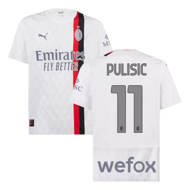 AC Milan PULISIC #11 Away Jersey Authentic 2023/24 - gojersey
