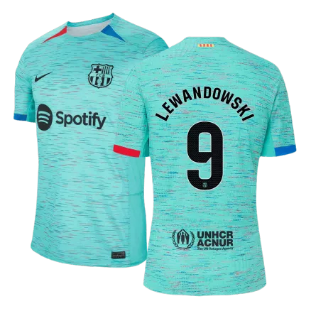 Barcelona LEWANDOWSKI #9 Third Away Jersey Authentic 2023/24 - gojersey