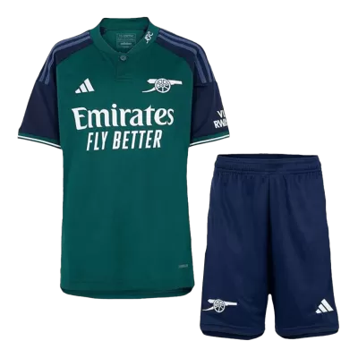 Arsenal Third Away Jersey Kit 2023/24 Kids(Jersey+Shorts) - gojersey