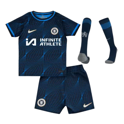 Chelsea Away Jersey Kit 2023/24 Kids(Jersey+Shorts+Socks) - gojersey