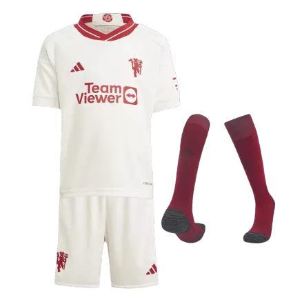 Manchester United Third Away Jersey Kit 2023/24 Kids(Jersey+Shorts+Socks) - gojersey