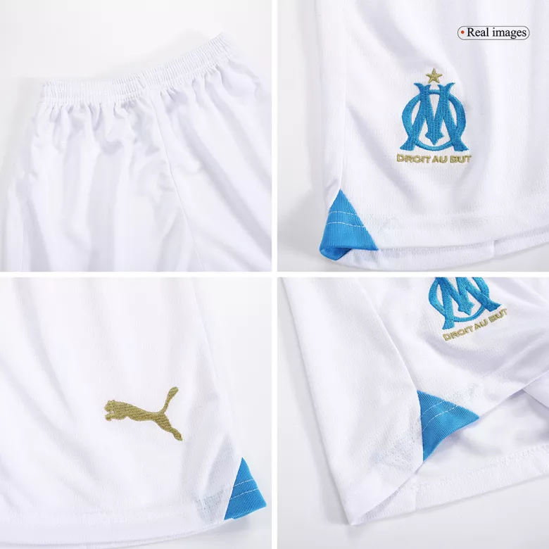 Marseille Home Jersey Kit 2023/24 Kids(Jersey+Shorts) - gojersey