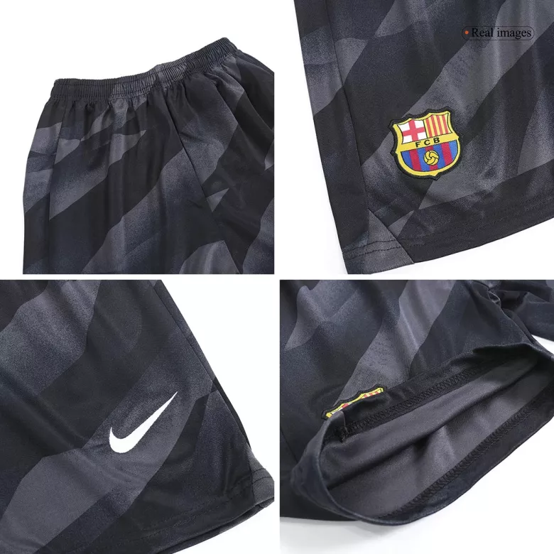 Barcelona Goalkeeper Jersey Kit 2023/24 Kids(Jersey+Shorts) - gojersey