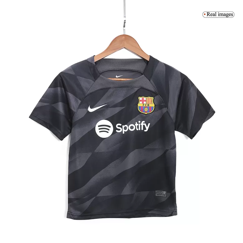 Barcelona Goalkeeper Jersey Kit 2023/24 Kids(Jersey+Shorts) - gojersey