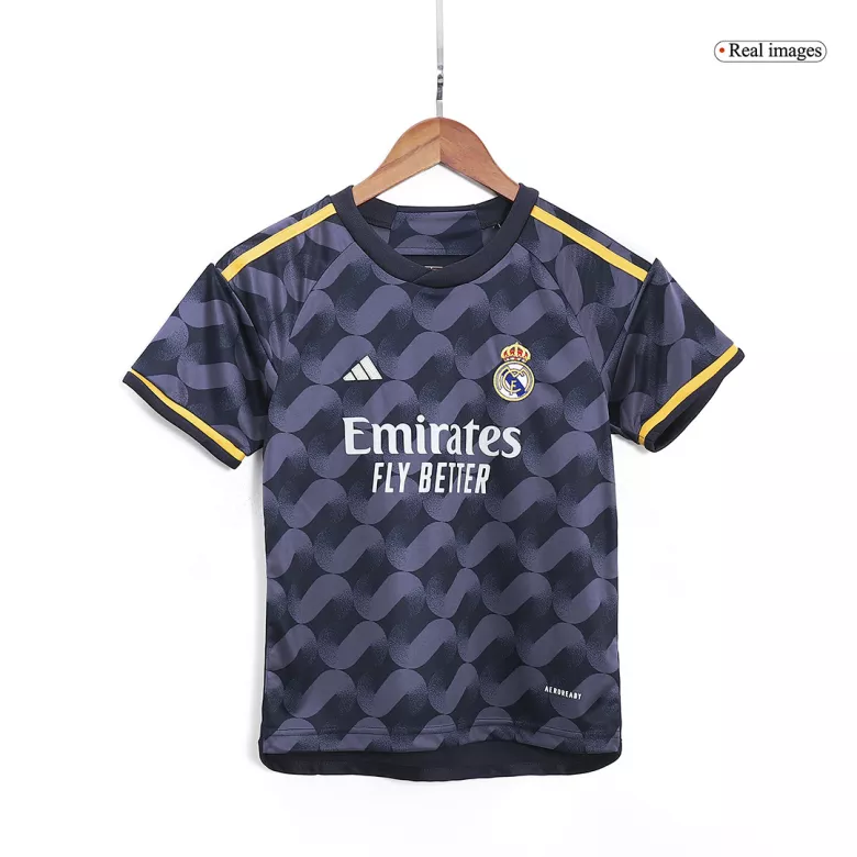 Real Madrid Away Jersey Kit 2023/24 Kids(Jersey+Shorts) - gojersey