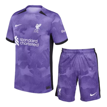 Liverpool Third Away Jersey Kit 2023/24 (Jersey+Shorts) - gojersey