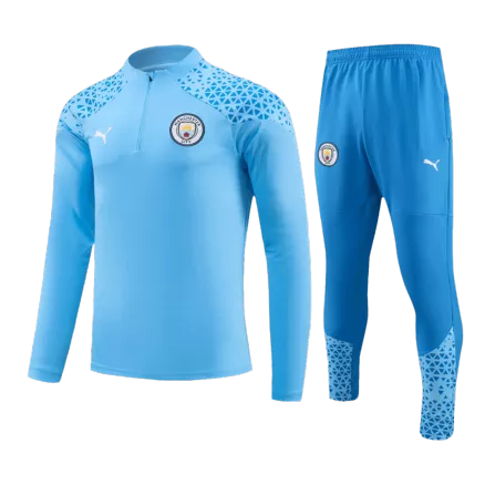 Kid's Manchester City Zipper Sweatshirt Kit(Top+Pants) 2023/24 - gojersey