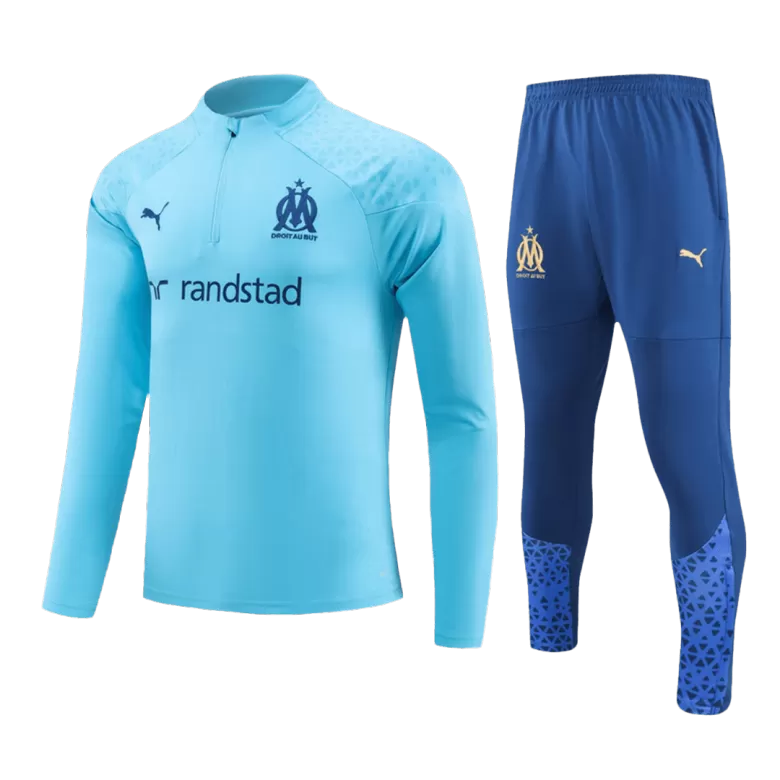 Kid's Marseille Zipper Sweatshirt Kit(Top+Pants) 2023/24 - gojersey