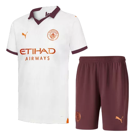 Manchester City Away Jersey Kit 2023/24 (Jersey+Shorts) - gojersey