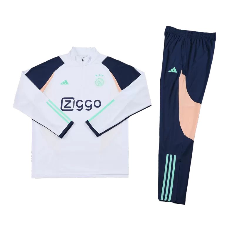 Ajax Sweatshirt Kit 2023/24 - White (Top+Pants) - gojersey