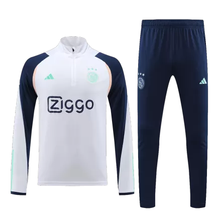 Ajax Sweatshirt Kit 2023/24 - White (Top+Pants) - gojersey