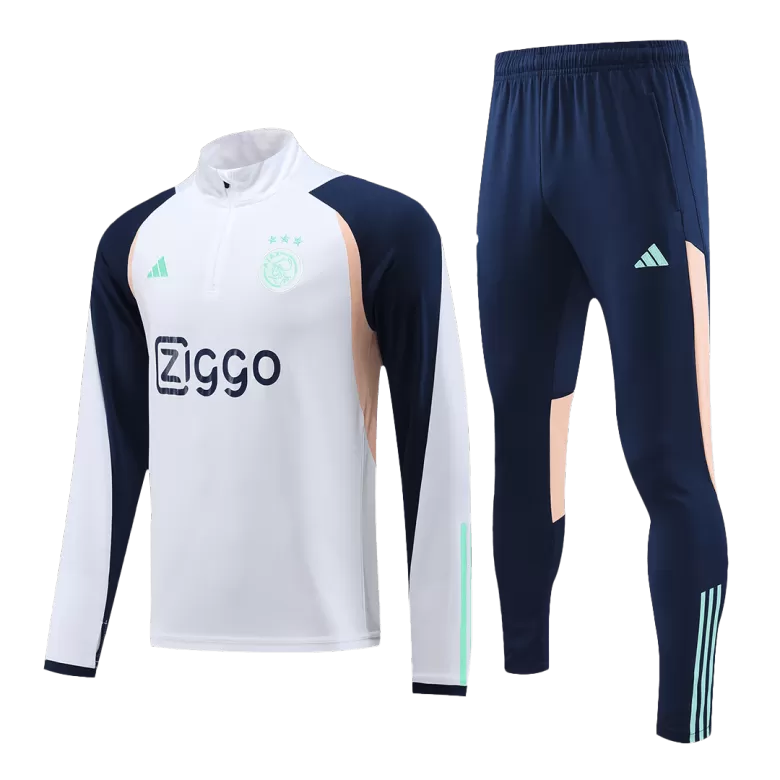 Ajax Sweatshirt Kit 2023/24 - White (Top+Pants) - gojersey