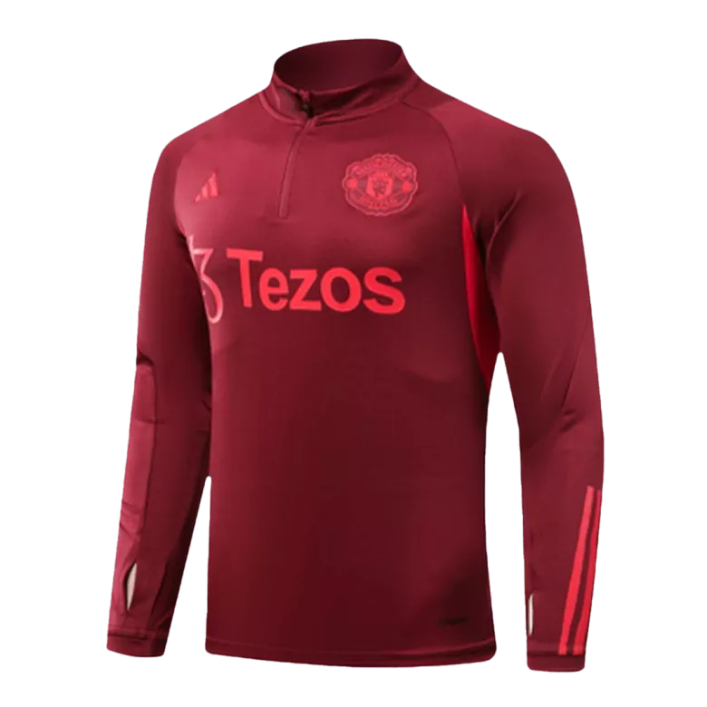 Manchester United Sweatshirt Kit 2023/24 - Red (Top+Pants) - gojersey